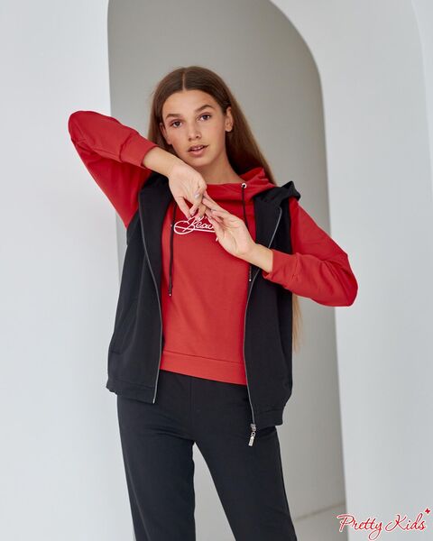 Спортивний костюм трійка - корал 