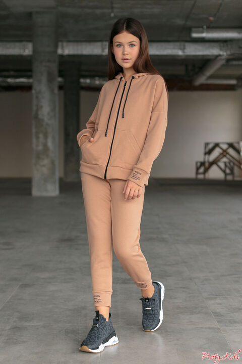 Костюм петля з накатом Enjoy -темнийй беж