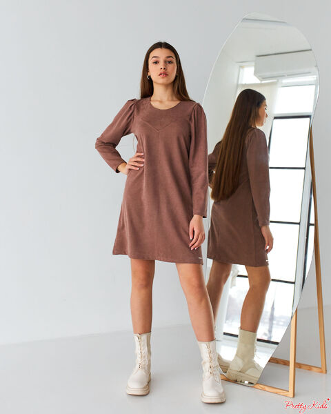 Замшева сукня  трапеція